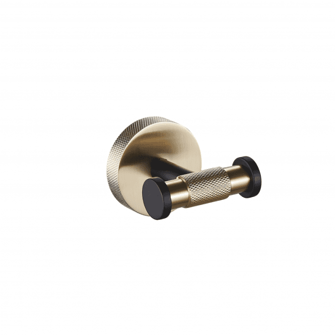 Eastbrook  Catania Double Robe Hook Matt Black/Brushed Brass   52.503