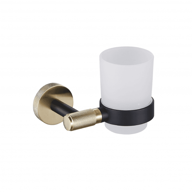 Eastbrook  Catania Tumbler Holder Matt Black/Brushed Brass   52.506