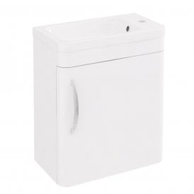 Eastbrook Cavone 40cm Single Door Wall Hung Unit High Gloss White   36.0077
