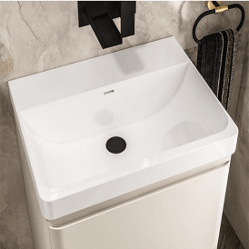 Eastbrook Cavone 50cm Ceramic Cabinet Basin No Tap Holes   103.028