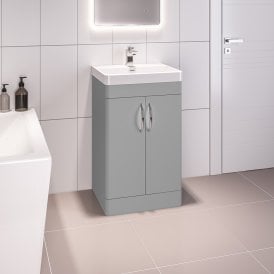 Eastbrook Cavone 50cm Door Base Unit Matt Grey   36.0043