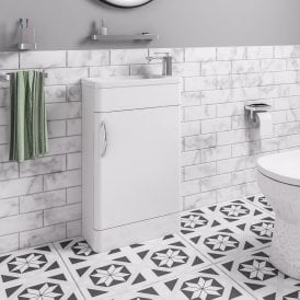 Eastbrook Cavone 50cm Single Door Base Unit High Gloss White   36.0081