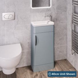 Eastbrook Cavone 50cm Single Door Base Unit Matt Grey   36.0079