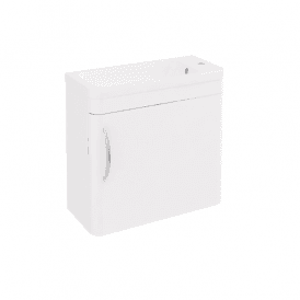 Eastbrook Cavone 50cm Single Door Wall Hung Unit High Gloss White   36.0082