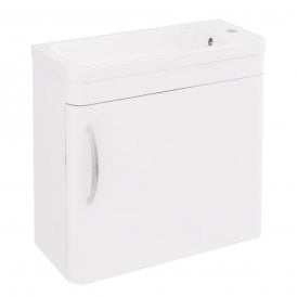 Eastbrook Cavone 50cm Single Door Wall Hung Unit High Gloss White   36.0082