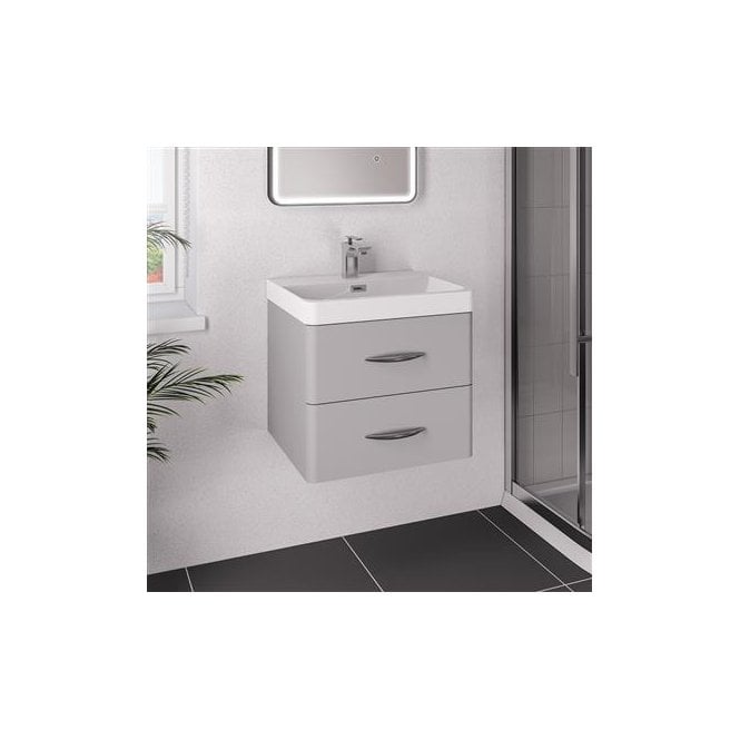 Eastbrook  Cavone 50cm Wall Hung Drawer Unit Matt Grey   36.0030