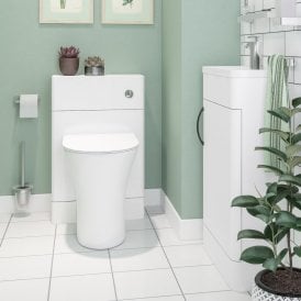 Eastbrook Cavone 50cm WC Unit High Gloss White   36.0089