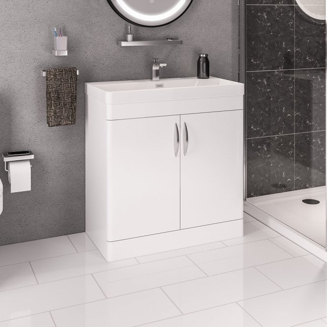 Eastbrook  Cavone 80cm Door Base Unit High Gloss White   36.0052
