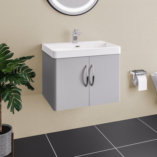 Eastbrook  Cavone 80cm Wall Hung Door Unit Matt Grey   36.0038