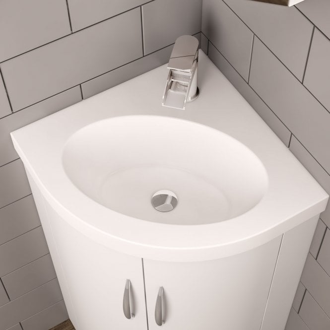 Eastbrook  Cavone Corner Basin White   36.4021
