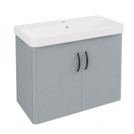 Eastbrook Cavone II Wall Hung Door Cabinet 350mm x 700mm Grey   37.1028