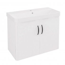 Eastbrook Cavone II Wall Hung Door Cabinet 350mm x 700mm White   37.1027