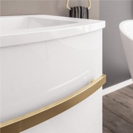 Eastbrook Centa Curved Brushed Brass Handle   37.1041