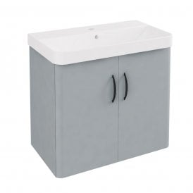 Eastbrook Centa Curved Wall Hung Unit Grey   37.1036