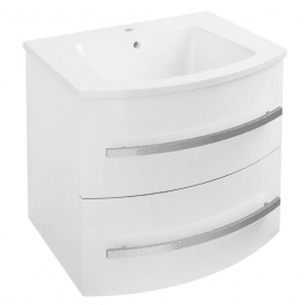 Eastbrook Centa Curved Wall Hung Unit High Gloss White   37.1035