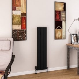 Eastbrook Charlton 1200mm x 280mm Aluminium Radiator Matt Black   89.0979