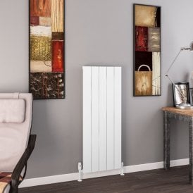 Eastbrook Charlton 1200mm x 470mm Aluminium Radiator Matt White   89.0927