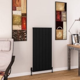 Eastbrook Charlton 1200mm x 565mm Aluminium Radiator Matt Black   89.0982