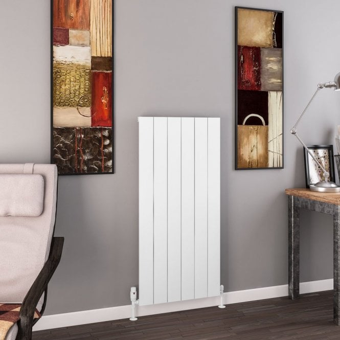 Eastbrook  Charlton 1200mm x 565mm Aluminium Radiator Matt White   89.0928
