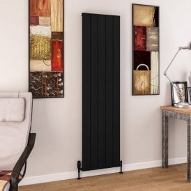 Eastbrook Charlton 1800mm x 470mm Aluminium Radiator Matt Black   89.0765