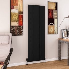 Eastbrook Charlton 1800mm x 565mm Aluminium Radiator Matt Black   89.0766