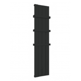 Eastbrook Charlton 600mm x 280mm Aluminium Radiator Matt Black   89.0762