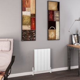 Eastbrook Charlton 600mm x 470mm Aluminium Radiator Matt White   89.0743