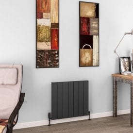 Eastbrook Charlton 600mm x 660mm Aluminium Radiator Matt Anthracite   89.0749