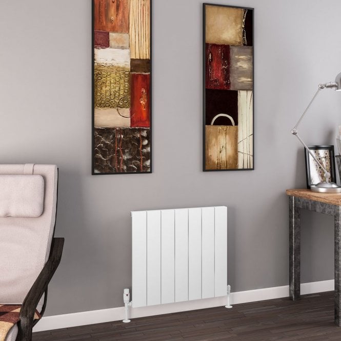 Eastbrook  Charlton 600mm x 660mm Aluminium Radiator Matt White   89.0744