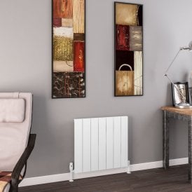 Eastbrook Charlton 600mm x 660mm Aluminium Radiator Matt White   89.0744