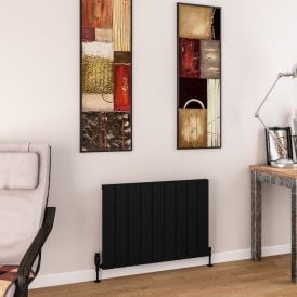 Eastbrook Charlton 600mm x 850mm Aluminium Radiator Matt Black   89.0755