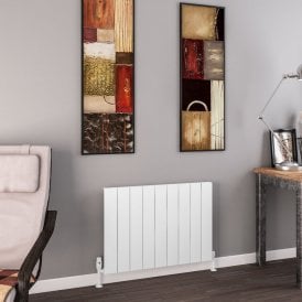 Eastbrook Charlton 600mm x 850mm Aluminium Radiator Matt White   89.0745