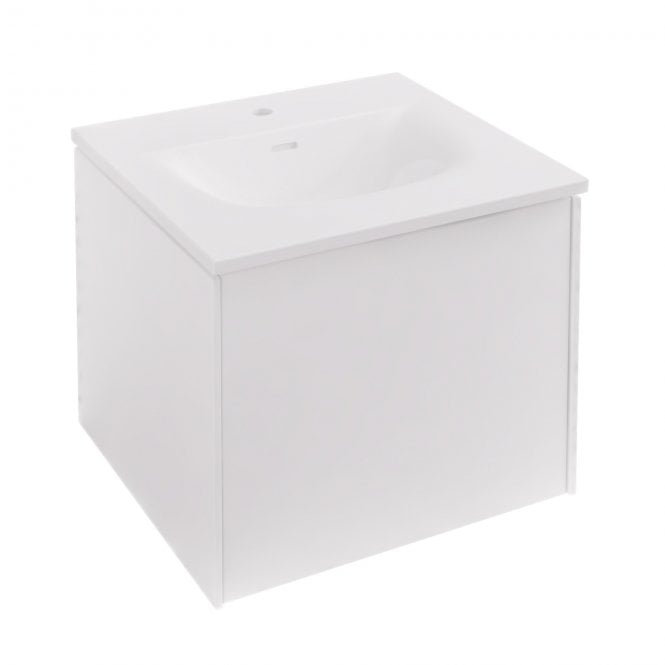 Eastbrook  Chedworth 50cm Wall Hung Unit 1 Drawer High Gloss White   72.0020