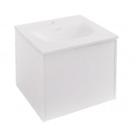 Eastbrook Chedworth 50cm Wall Hung Unit 1 Drawer High Gloss White   72.0020