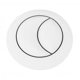 Eastbrook Cistern Flush Button Matt White   26.1002