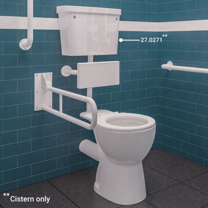 Eastbrook  Cistern From Low Level DOC M Pack Push Flush White   27.0271