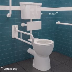 Eastbrook Cistern From Low Level DOC M Pack Push Flush White   27.0271