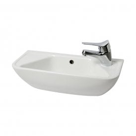 Eastbrook Cloakroom Basin 457mm x 358mm 2 Tap Hole White   56.0052