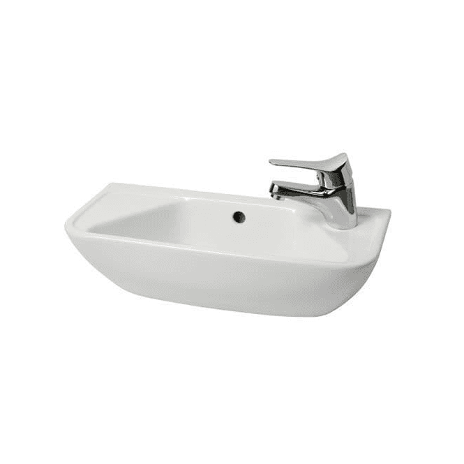 Eastbrook  Cloakroom Basin 509mm x 240mm 2 Tap Hole White   56.0054