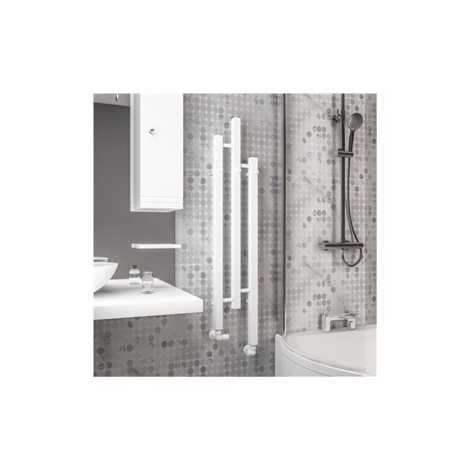 Eastbrook  Conwy 1200mm x 260mm Radiator Matt White   41.0711