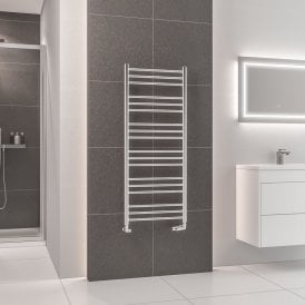 Eastbrook Corinium Round 1200mm x 500mm Towel Rail Chrome   89.1568