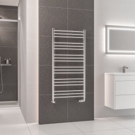 Eastbrook Corinium Round 1200mm x 600mm Towel Rail Chrome   89.1569