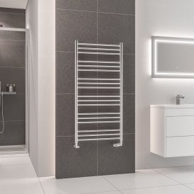 Eastbrook Corinium Round 1200mm x 600mm Towel Rail Chrome   89.1569