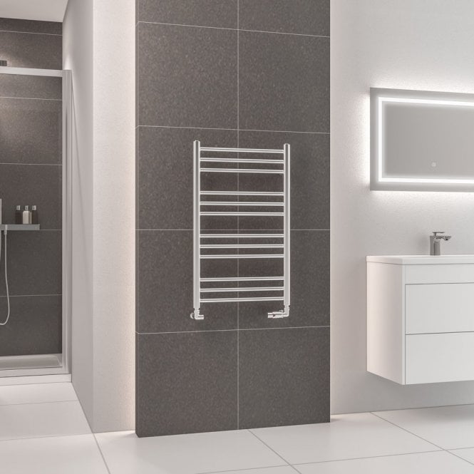 Eastbrook  Corinium Round 800mm x 500mm Towel Rail Chrome   89.1566