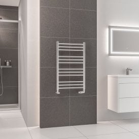 Eastbrook Corinium Round 800mm x 500mm Towel Rail Chrome   89.1566