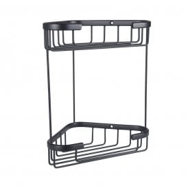 Eastbrook Corner Double Basket Matt Black   52.242