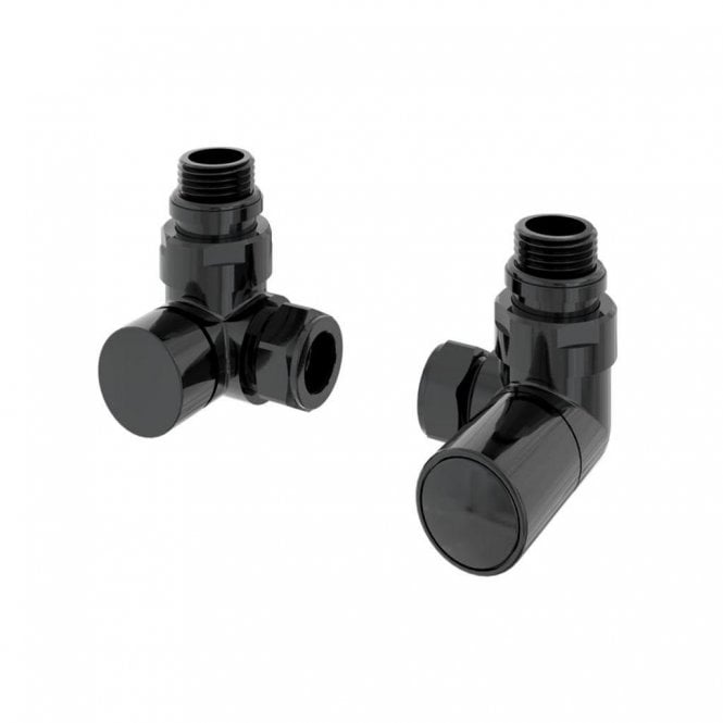 Eastbrook  Corner Radiator Valve (Pair) Black Gold   12.071