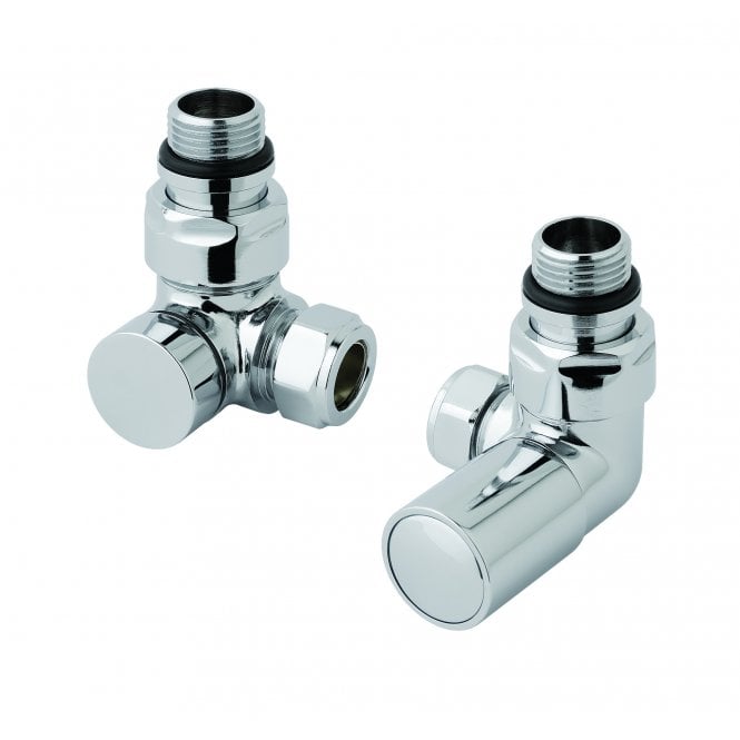Eastbrook  Corner Radiator Valves (Pair) Chrome   41.3006