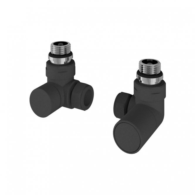 Eastbrook  Corner Radiator Valves Pair Matt Anthracite   54.0050