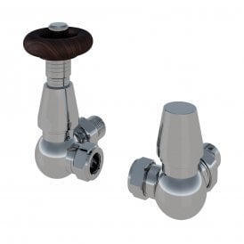 Eastbrook Corner Traditional TRV & Lockshield 15mm Chrome   54.0010